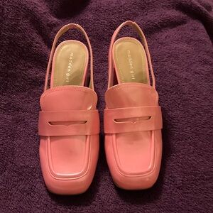 Madden Girl Coral Pink Britanna Slingback Loafer